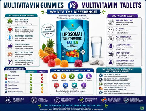 Multivitamin Gummies vs Tablets