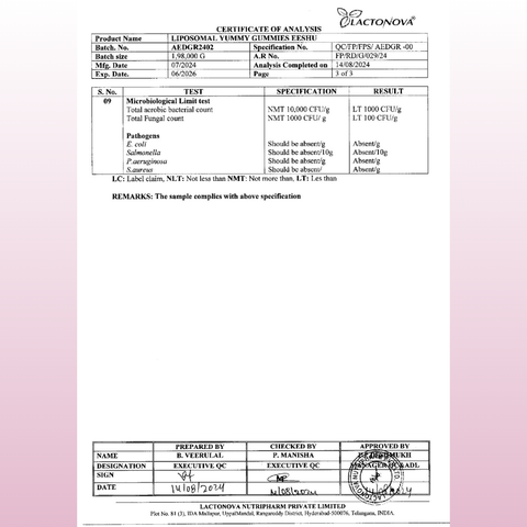 Avenzes Liposomal Yummy Gummies Eeshu (Hair-Nails-Skin)