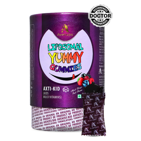 Avenzes Liposomal Yummy Gummies Axti-kid (Kids Multi-vitamin) For 3 to 14 years