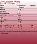 Avenzes Liposomal Yummy Gummies supplement facts label showing serving size, calories, total fat, sugar, dietary fiber, protein, sodium, liposomal vitamin C, and liposomal zinc oxide.